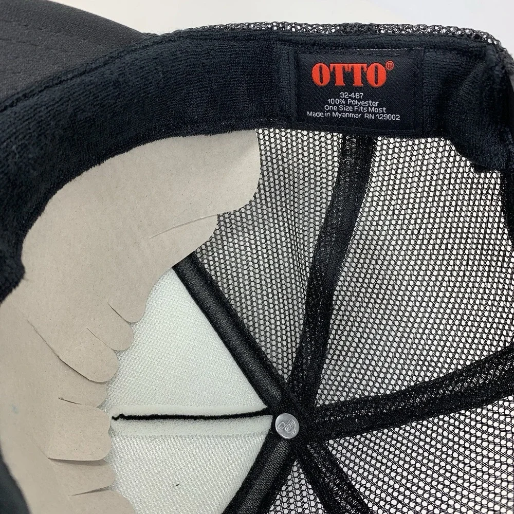 Alumni Have Way More Fun Hat Black Mesh Adjustable Snap Otto Trucker Cap ODOR